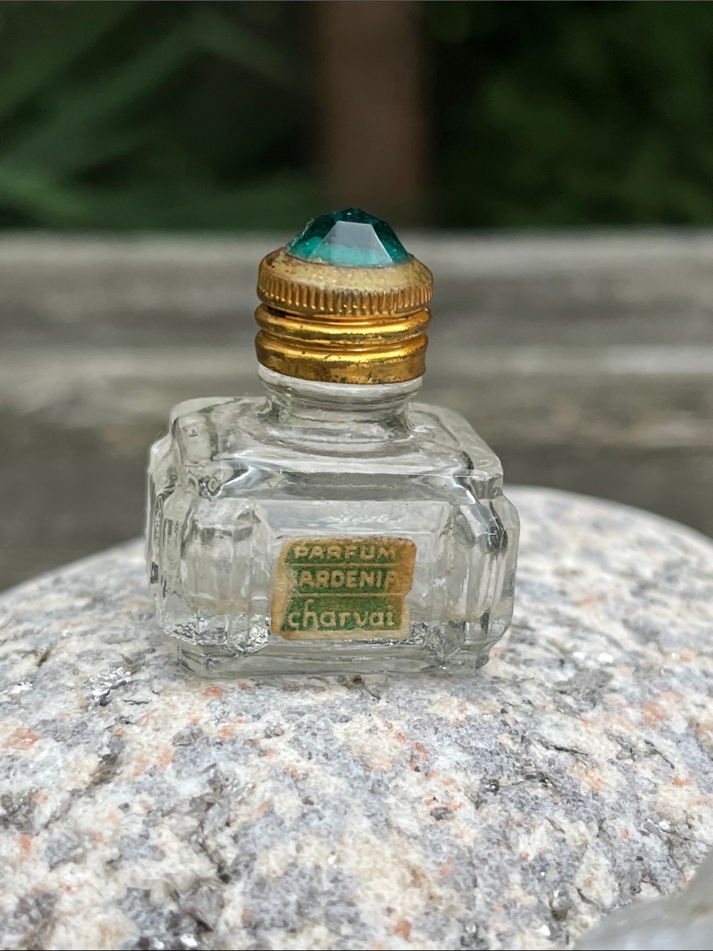 Vintage Charvai “Parfum Gardenia” Perfume Bottle – Mid‑Century (1955–65)